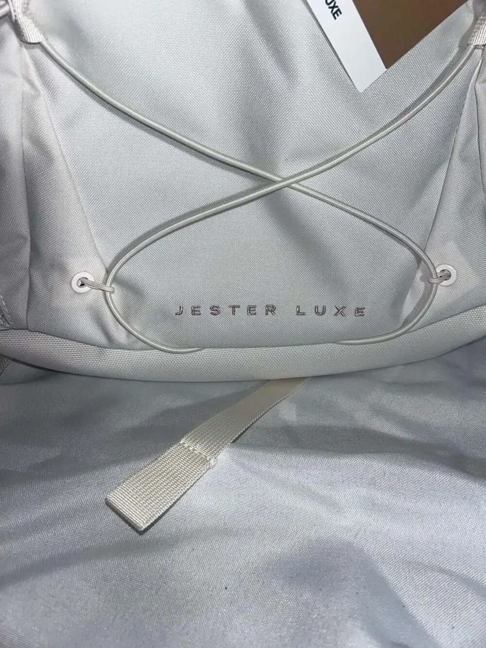 New The North Face Women's Jester Luxe Backpack 27L Gardenia White